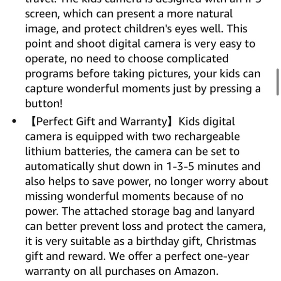 Kid digital camera with 32GB memory card - Picture 8 of 10